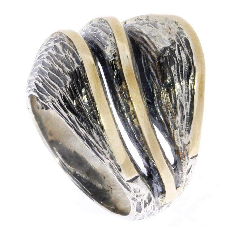 Ring silber 9 karat Gold
