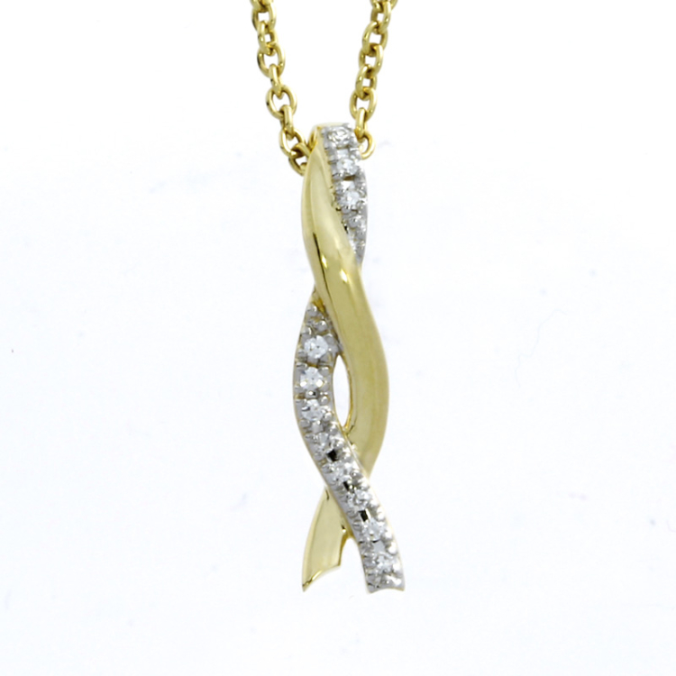 Anhänger  585 Gelbgold Diamand