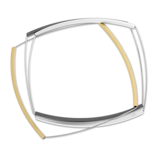 Armband Edelstahl/Alu gold,silber,grau