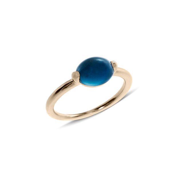 Ring  Roségold 750 London Blue