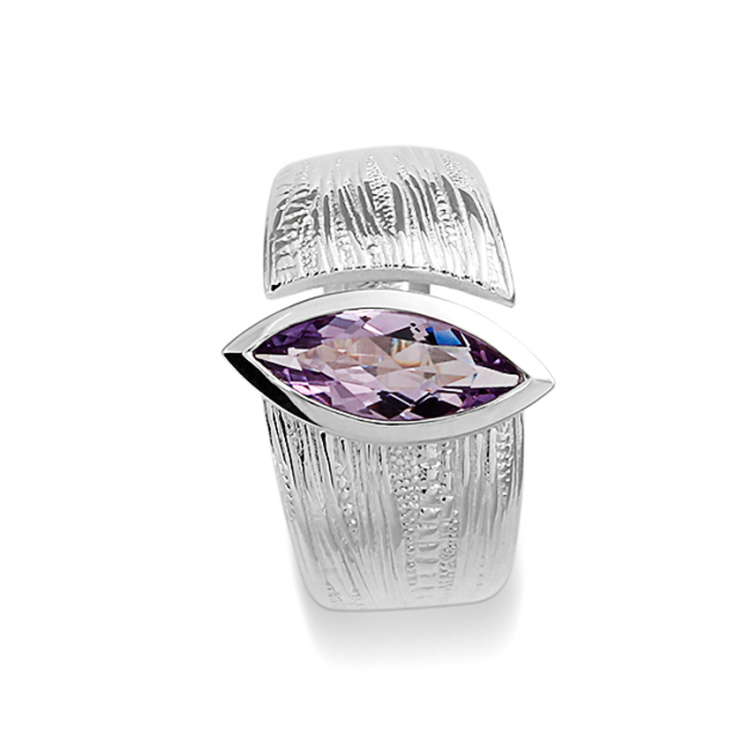 Ring Silber Strandcores Amethyst light 13 x 5 nav