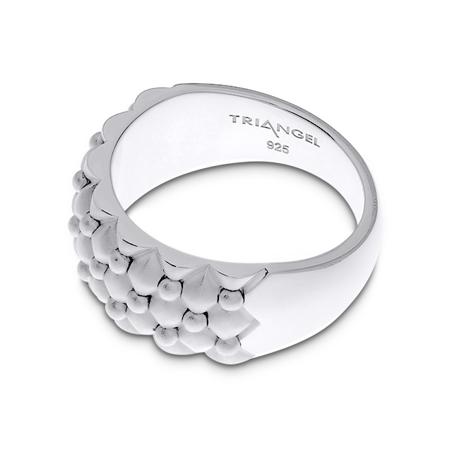 Ring 2-tone Dots Silber