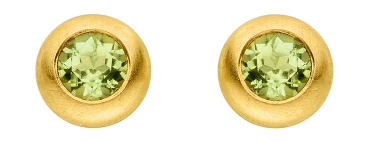 Ohrstecker 750 Gelbgold Peridot