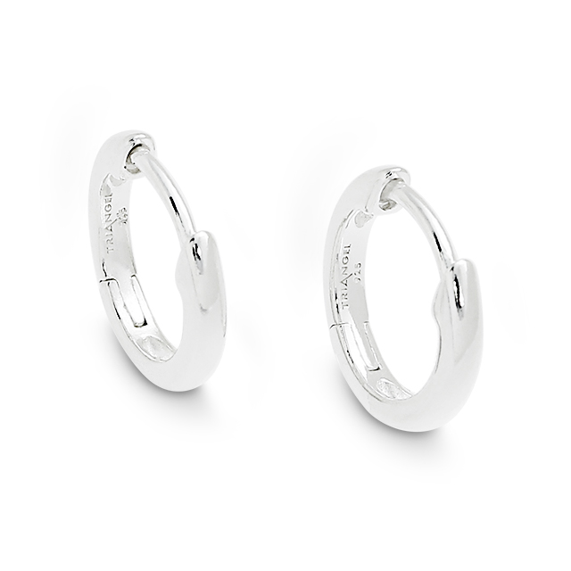 Creole Silber hell 12 x 2 mm