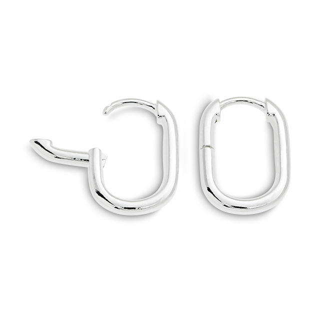 Creole Silber rechteckig hell