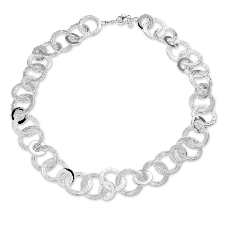 Collier Strandcores Silber hell