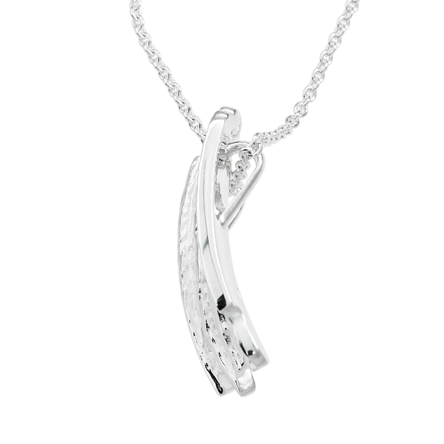 Anhänger Crease Wood Silber 