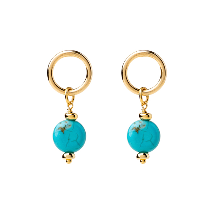 Ohrstecker mit hängendem Stein