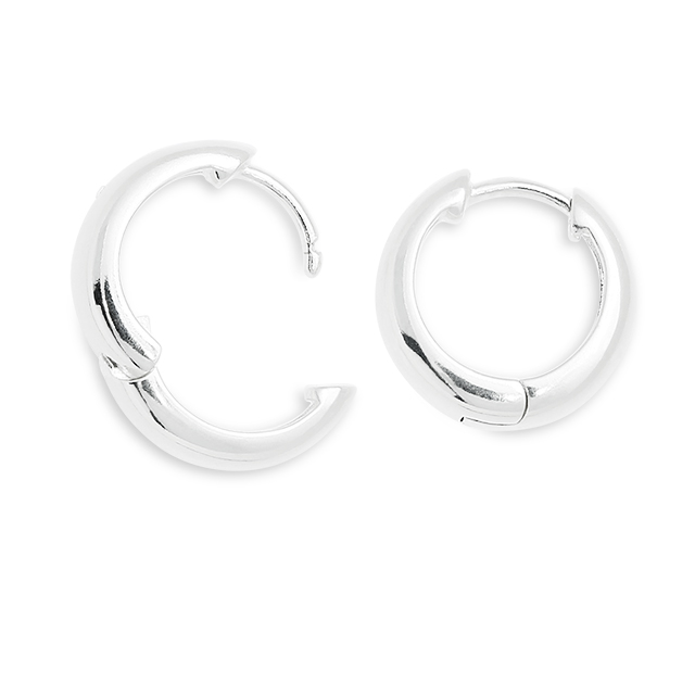 Creole Silber hell Außendurchmesser 13,5 mm