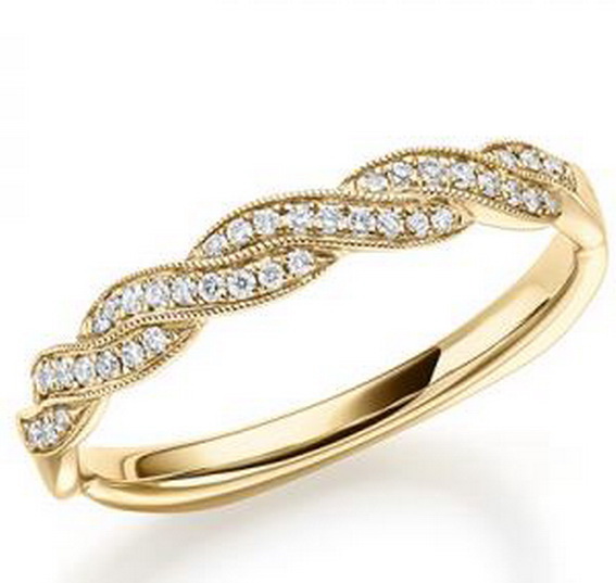 Ring Memoirer Gelbgold 750 Diamant 0,11 ct -  tw si