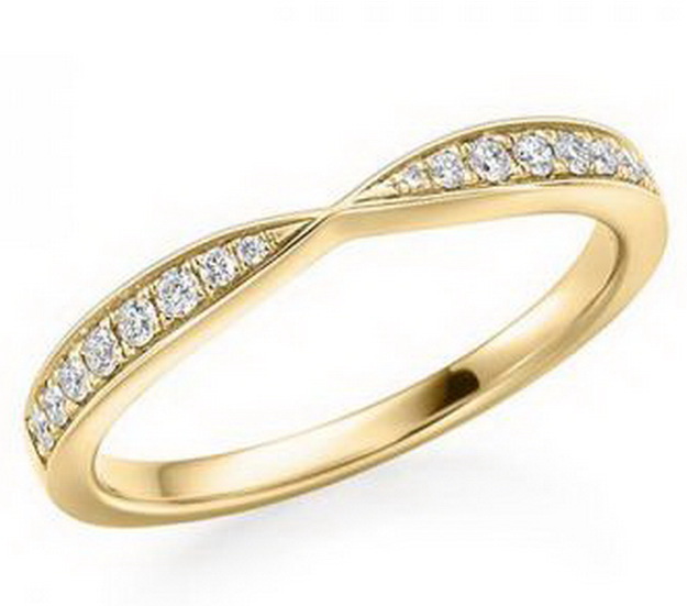 Ring Memoirer Gelbgold 750 Diamant 0,15 ct -  tw si