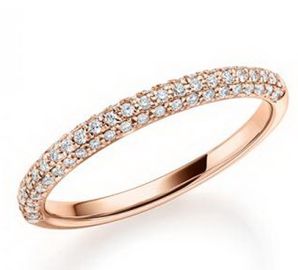 Ring Memoirer Roségold 750 Diamant 0,28 ct -  tw si