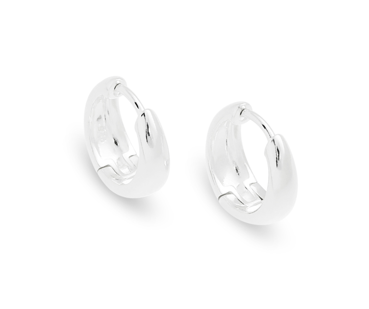 Creole Silber poliert mit Scharnier Durchmesser 14 mm 