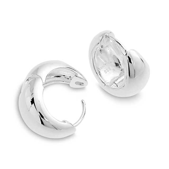 Creole Silber hell Durchmesser 17 mm