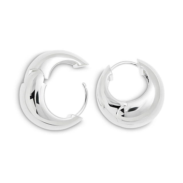 Creole Silber hell Durchmesser 19,5 mm