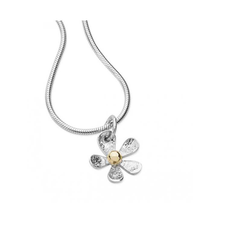 Kette Silber 9 ct Gold Daisy inkl. Kette