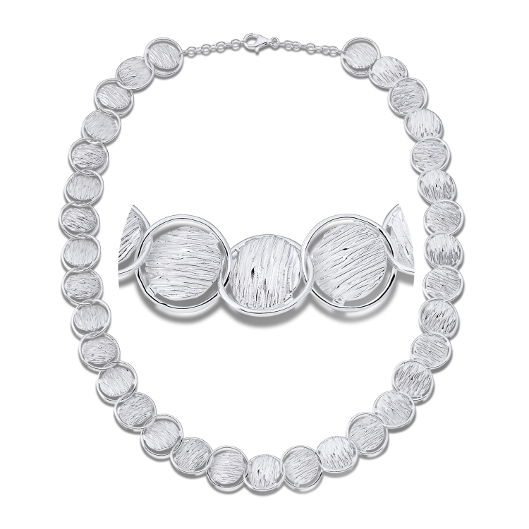 Collier Crease Silber  Länge 45 cm plus Verlängerung