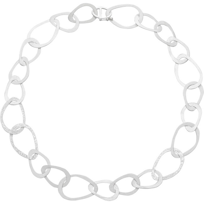 Collier 925 Silber mattiert