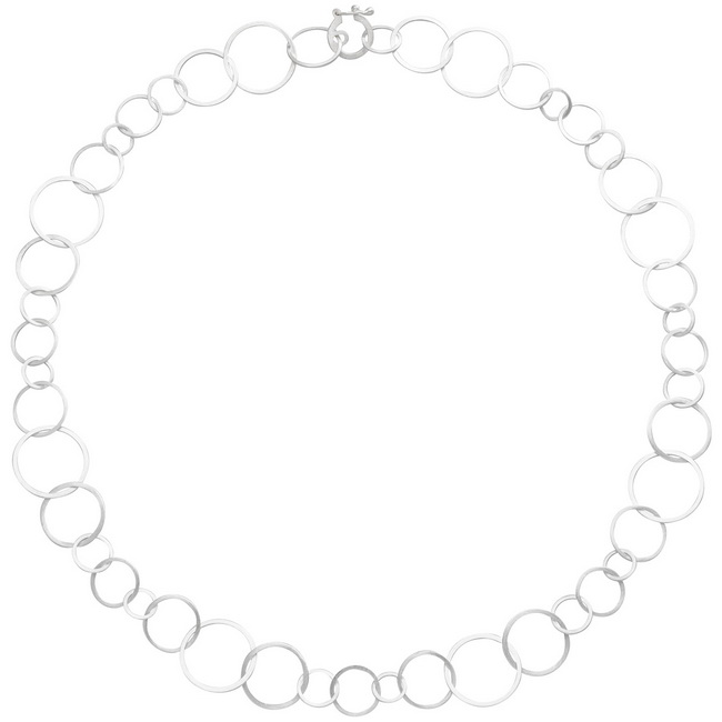 Collier 925 Silber mattiert