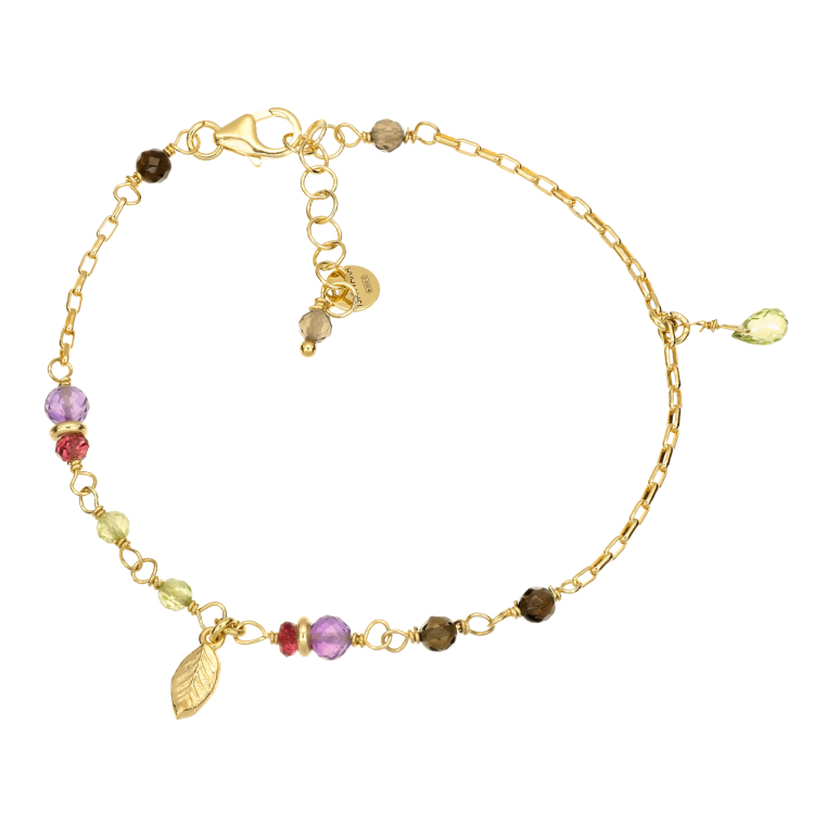 Armband Silber /goldplattiert Multicolour