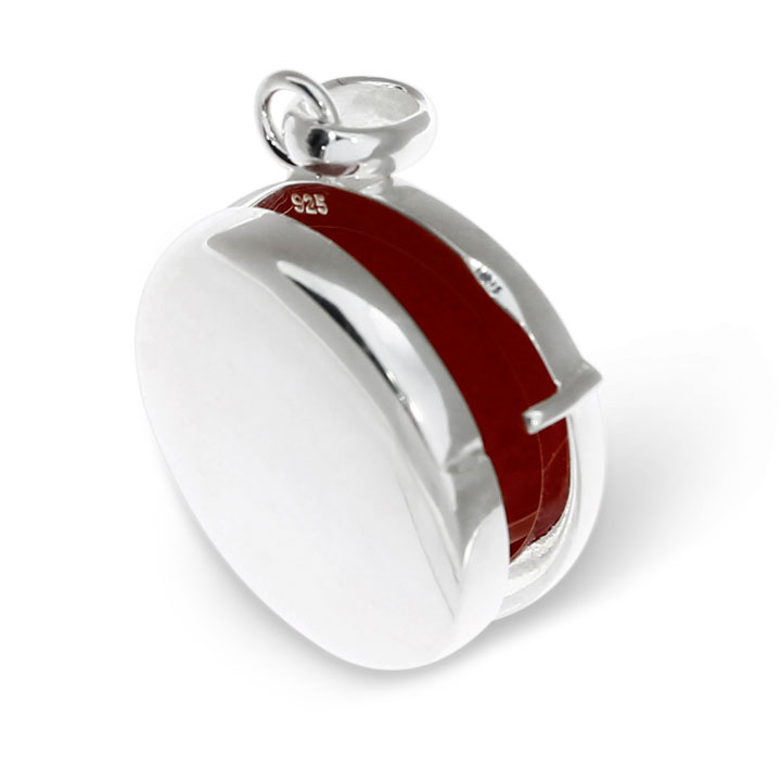 Medallion 925 Silber 20 mm rund ohne Kette