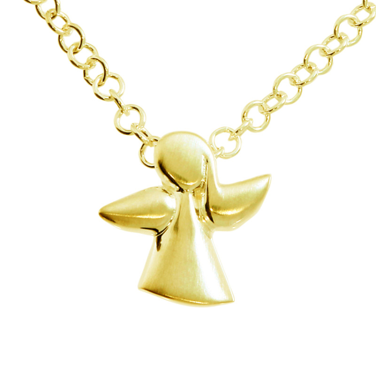 Schutzengel Midi 585 Gold 12 mm ohne Kette