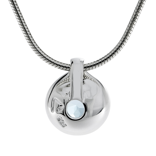 Anhänger Silber Sky blue Topas rund 7 mm  ohne Kette