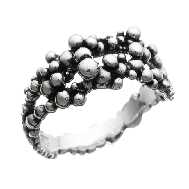 Ring 925 Silber Perlage