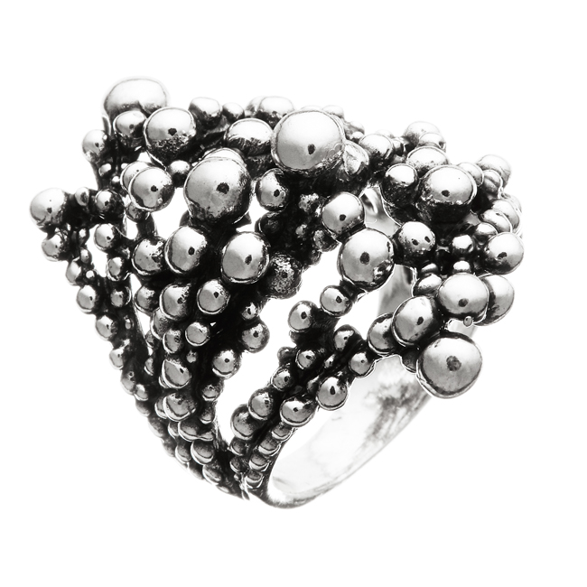 Ring 925 Silber Perlage