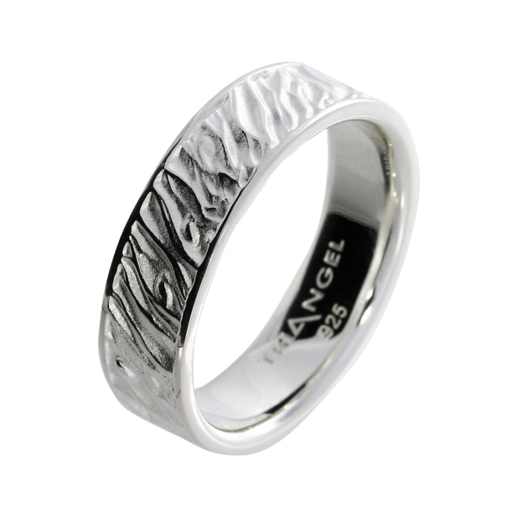 Partner Ring Silber Lamello 6 mm breit Ringweite 52