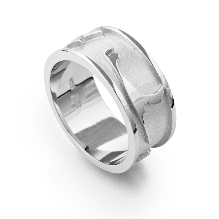 Ring Sylt Silhuette Silber hell 8 mm Ringweite 52