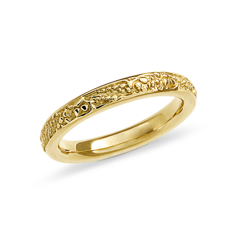 Ring Faun 3 mm 585 Gold Ringweite 54