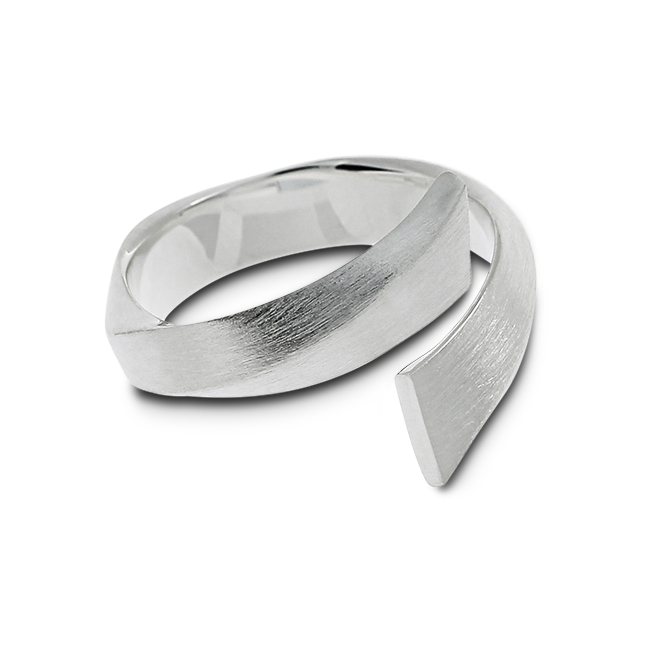 Ring Silber Waves Ringweite 54