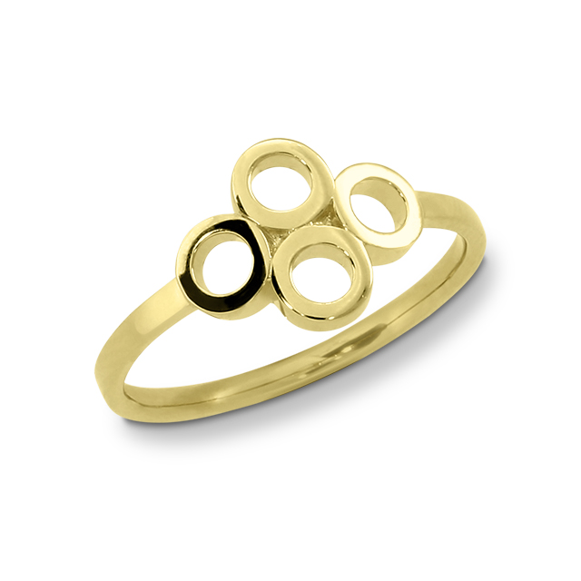 Ring Gold 585 Fleur du tube Ringweite 54