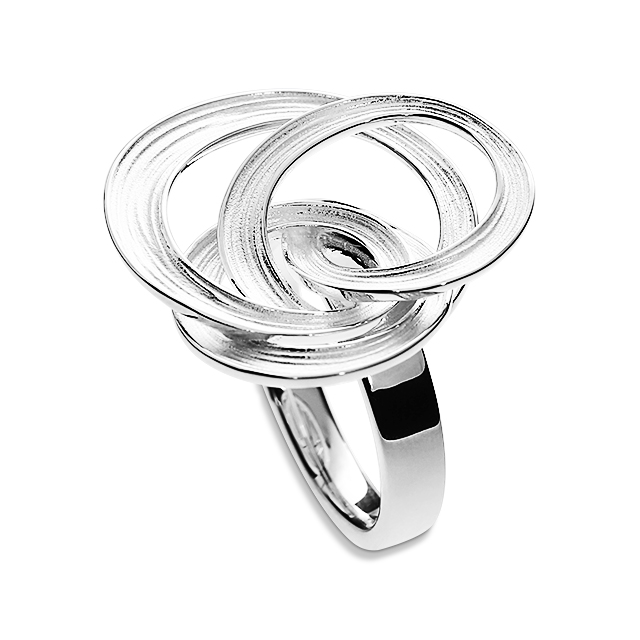 Ring Crease Silber Hullahup Ringweite 54