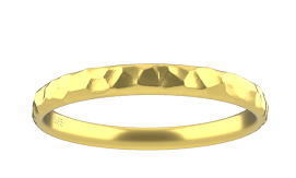 Ring Hammerschlag 585 Gelbgold Ringweite 56