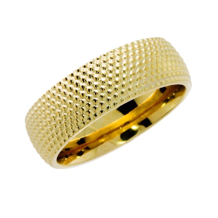 Ring Dots 7 mm 585 Gelbgold Ringweite 60