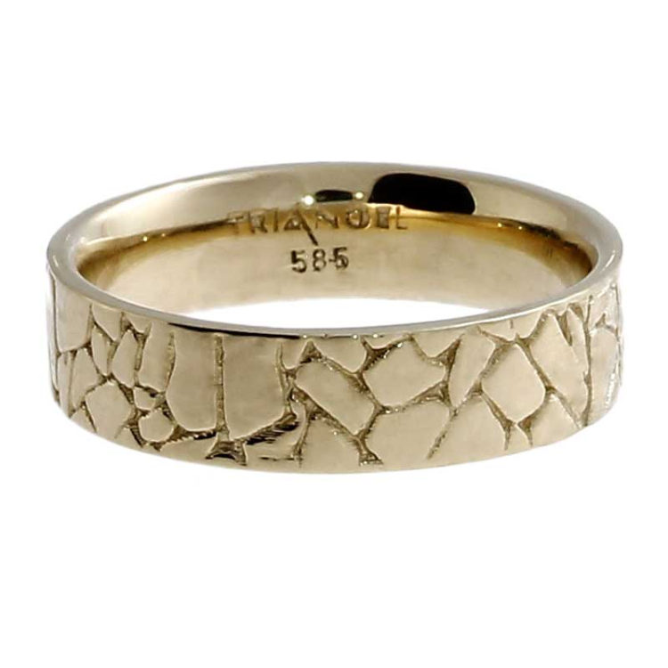 Ring Boulder 6 mm 585 Gold Ringweite 60