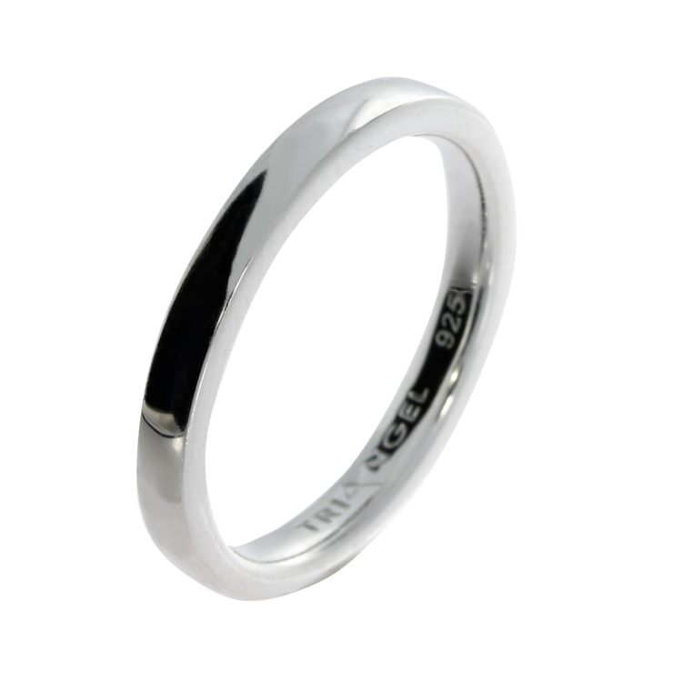 Partner Ring Silber matt 3 mm Ringweite 62