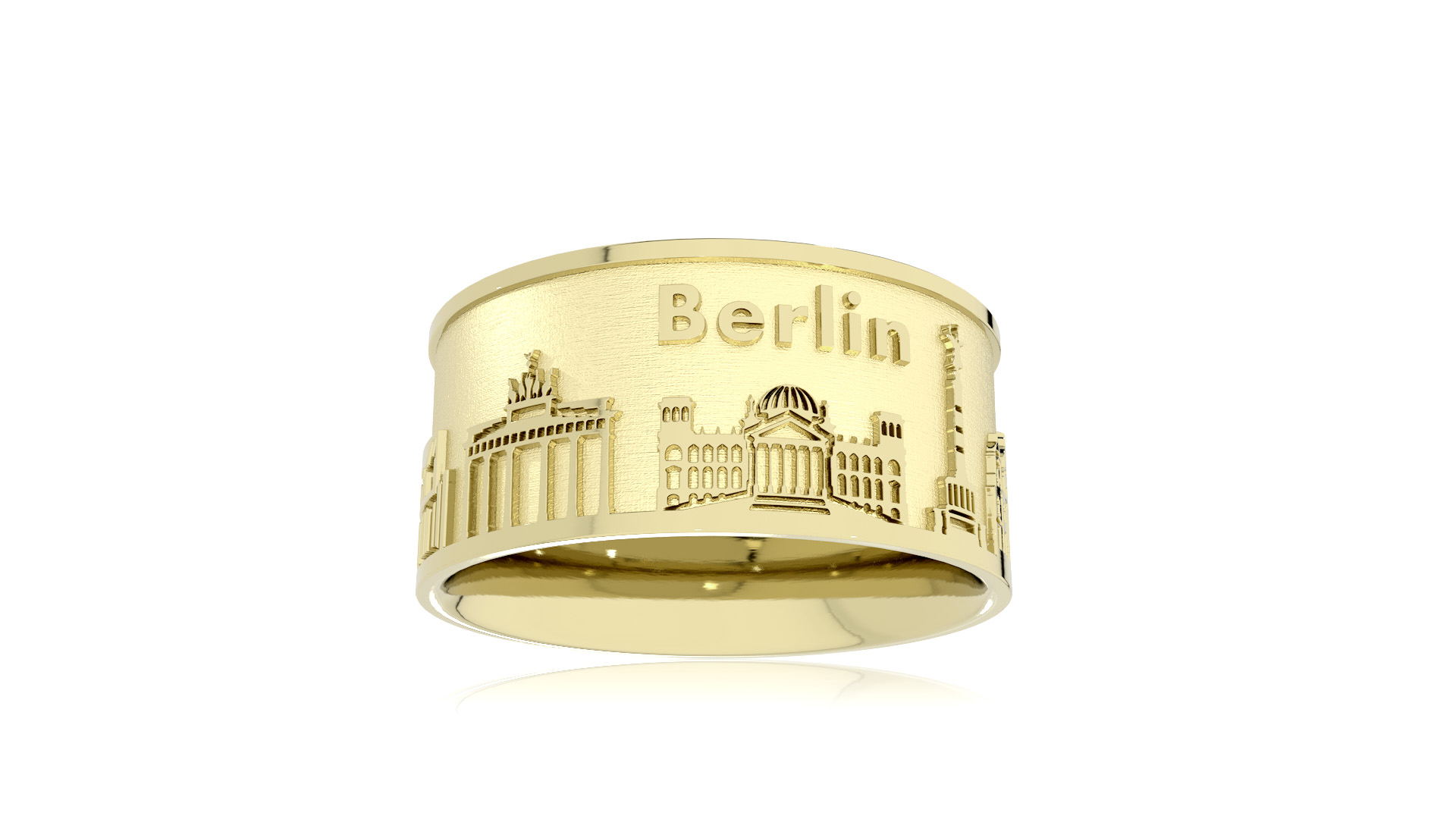 Ring Stadt Berlin 585 Gelbgold